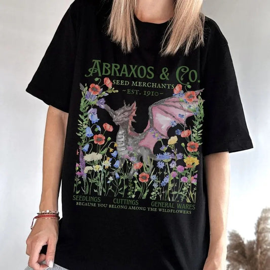 Abraxos Wyvern LICENSED Sarah J Maas Merch Acotar Shirt Velaris Shirt Book Swag Manon Blackbeak Throne Of Glass Crescent City Shirt Booktokstyle{n002}2