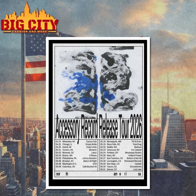 Accessory Record Release North America 2026 Shows Poster shirt