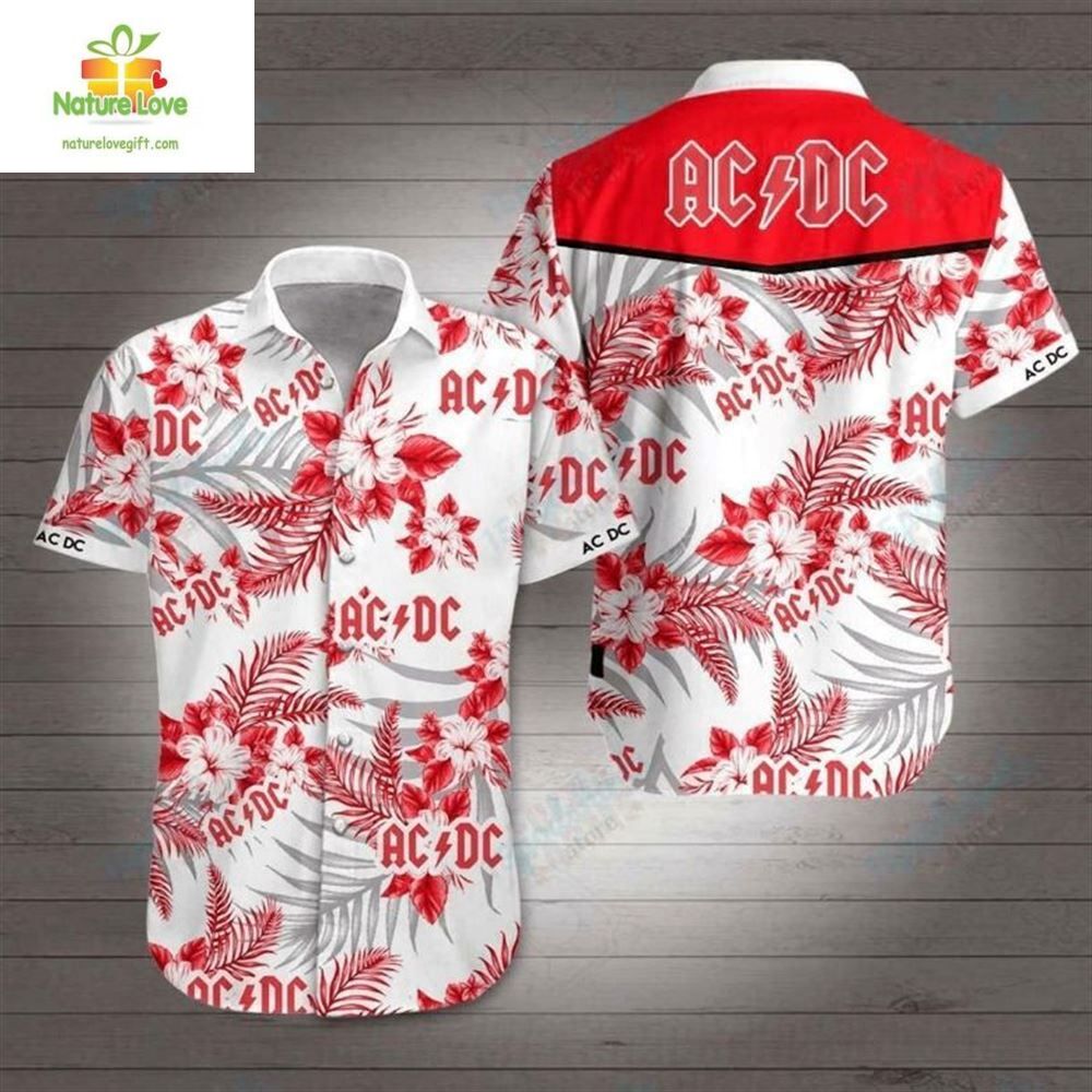 ACDC Rock Band Hawaiian Shirt for Men and Women