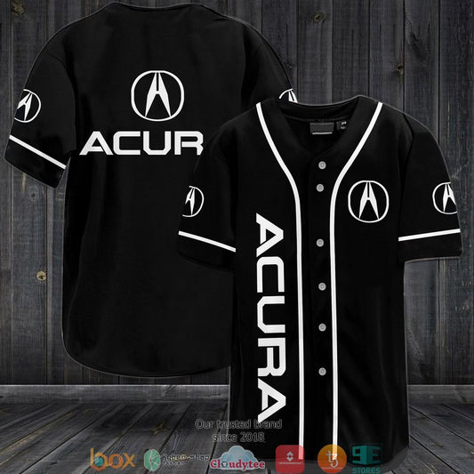 BEST Acura Black Baseball Jersey
