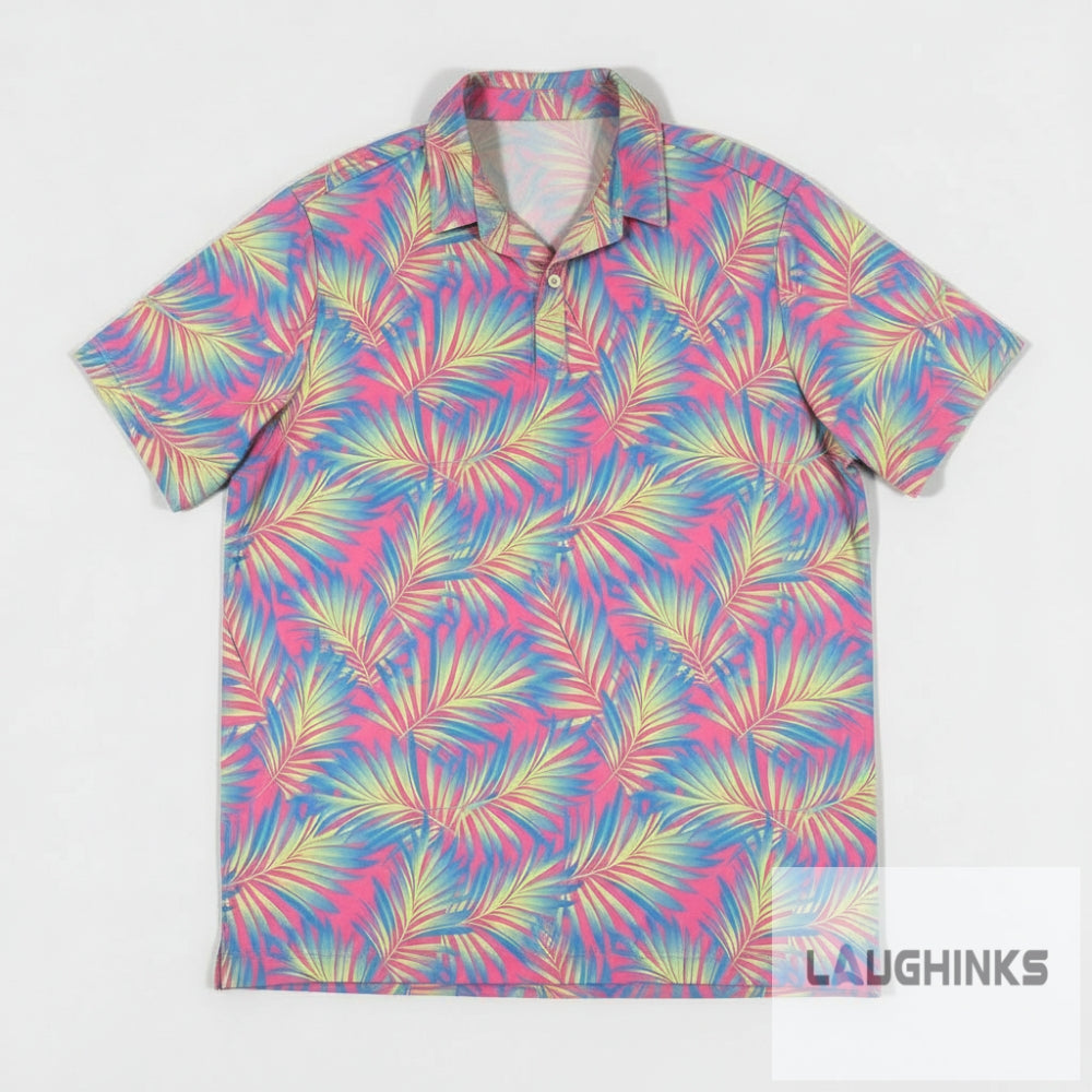 Adam Sandler Pink Palm Print Hawaiian Shirt On The Drew Barrymore Show 2023