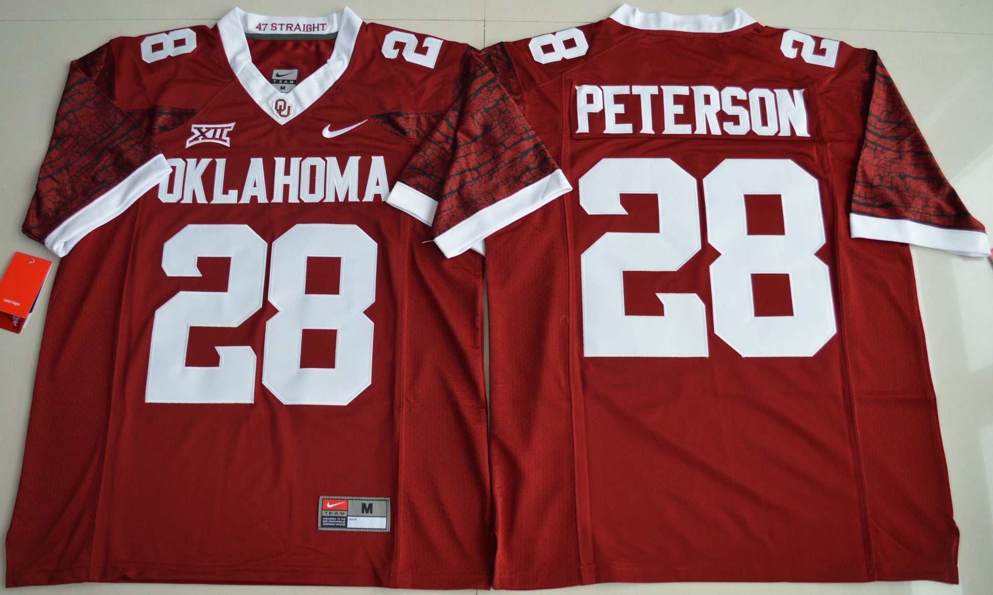 Adrian Peterson 28 Burgundy Print Edition