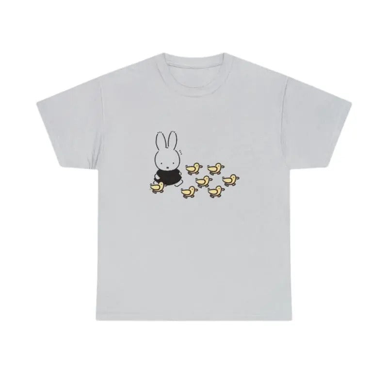 Adult Miffy T-shirt, Funny Miffy Bunny Meme Unisex Cotton T-shirt Top Fit Hoodie, Sweatshirt | InkThreadWorks.com