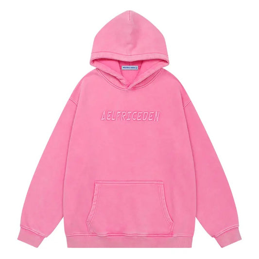 Aelfric Eden Mens Oversized Acid Wash Hoodie