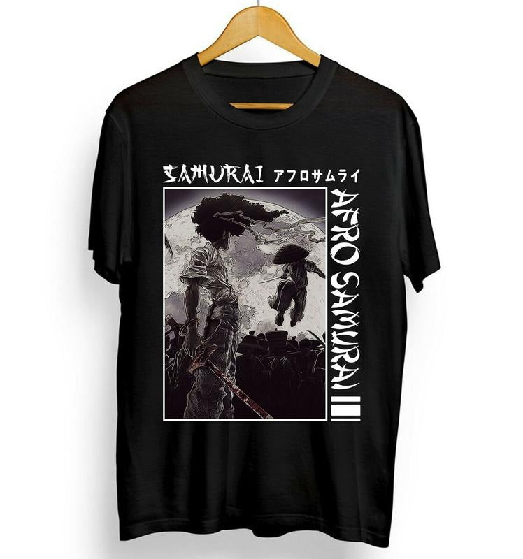 Afro Samurai Under Sun Japanese best Manga Otaku Sword Warrior Unisex T-Shirt S-4XL Hoodie, Sweatshirt | InkThreadWorks.com