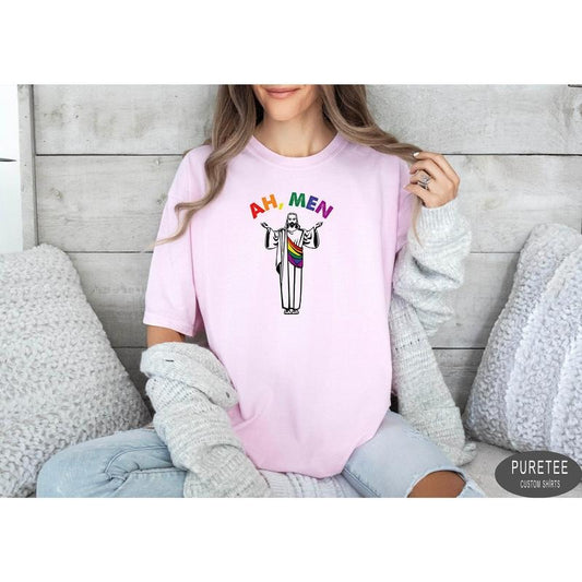 Ah Men Pride T Shirt Hoodie Sweater Equal Rights Pride Shirt LGBT Shirt Social Justice Human Rights Anti Racism LGBTQ+...