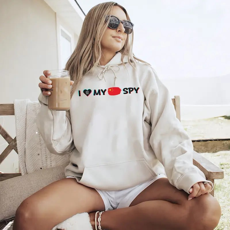 Ai Love My Chinese Spy Shirt, Saying Goodbye to my chinese spy , I love my chinese spy T-Shirt, Matching Couple Sweashirt...