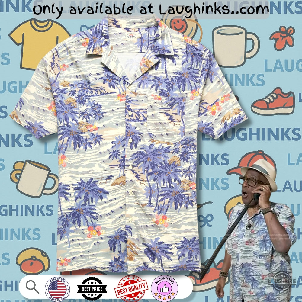 Al Roker Ss Kona Camp Hawaiian Shirt In South Pacific Swell