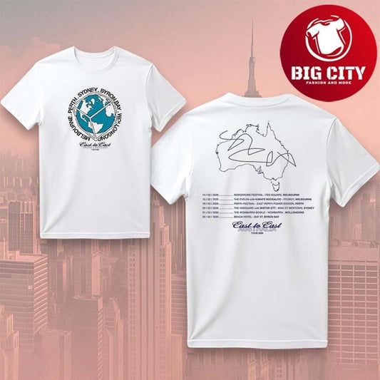 Ali East to East Australia Tour Globe Two Sided Shirt