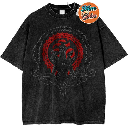 Alien vs Predator Shirt, Movie Anime Shirt, Vintage Tee Shirts, Cotton Unisex T-shirt, Crew Neck, Size S- 3XL, Menswear Top, Womenswear Top Underwear Streetwear