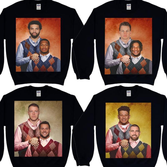 All Football Teams Step Brothers Crewneck Sweatshirt, Sweater for Football Fans T-Shirts, Hoodie | InkThreadWorks.com