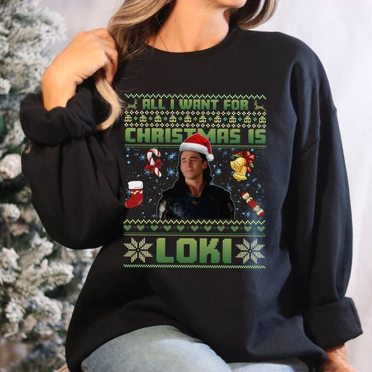 All I Want For Christmas Sweatshirt T-Shirts, Hoodie | InkThreadWorks.com