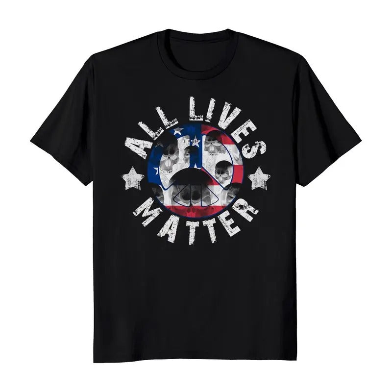 All Lives Matter Peace Civil Rights Men's T-Shirt Crewneck Casual Hoodie, Sweatshirt | InkThreadWorks.com
