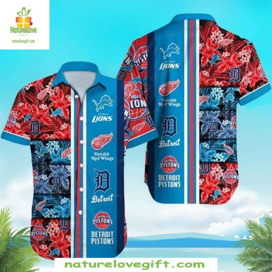 Detroit Tigers Hawaiian Shirt All-Sports Team Logo Stylish Baseball Apparel