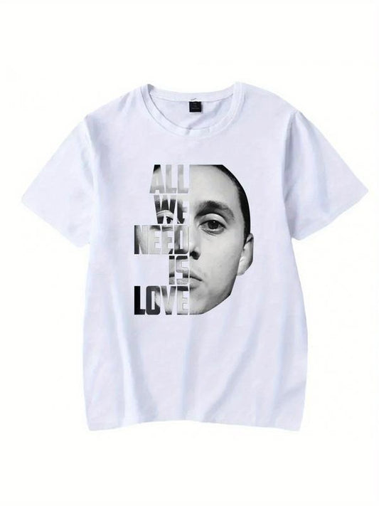 All We Need Is Love Printed Men's T-Shirt And Hoodie Canserbero Design - Fun, Casual, Summer Hip-Hop Streetwear for...