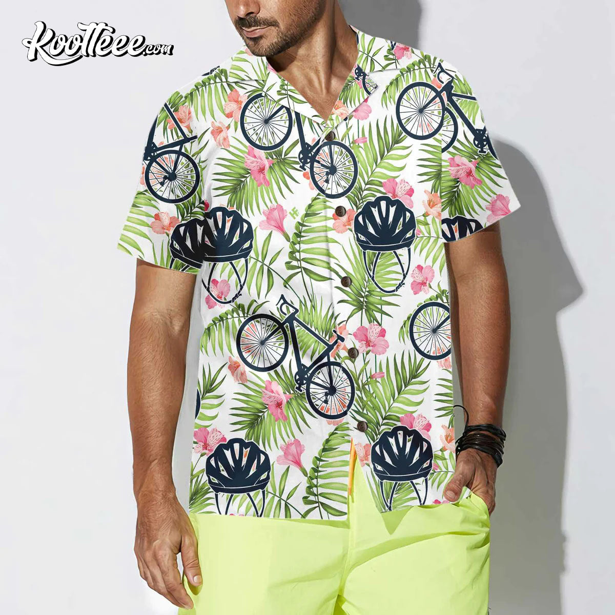 Aloha Cycling Bicycle Hawaiian Shirt