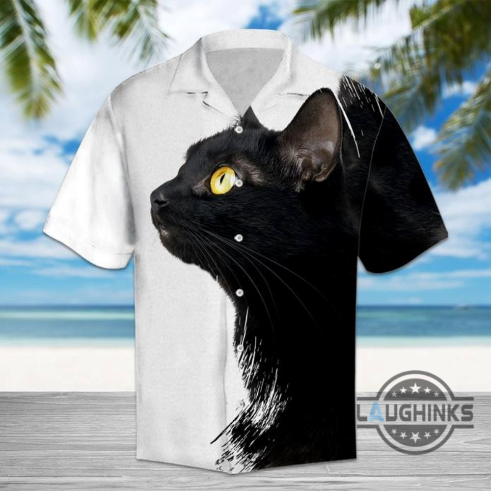 Amazing Black Cat Tropical Hawaiian Shirt 131 Aloha Hawaii Shirts Aloha Summer Beach Button Up Shirts And Shorts