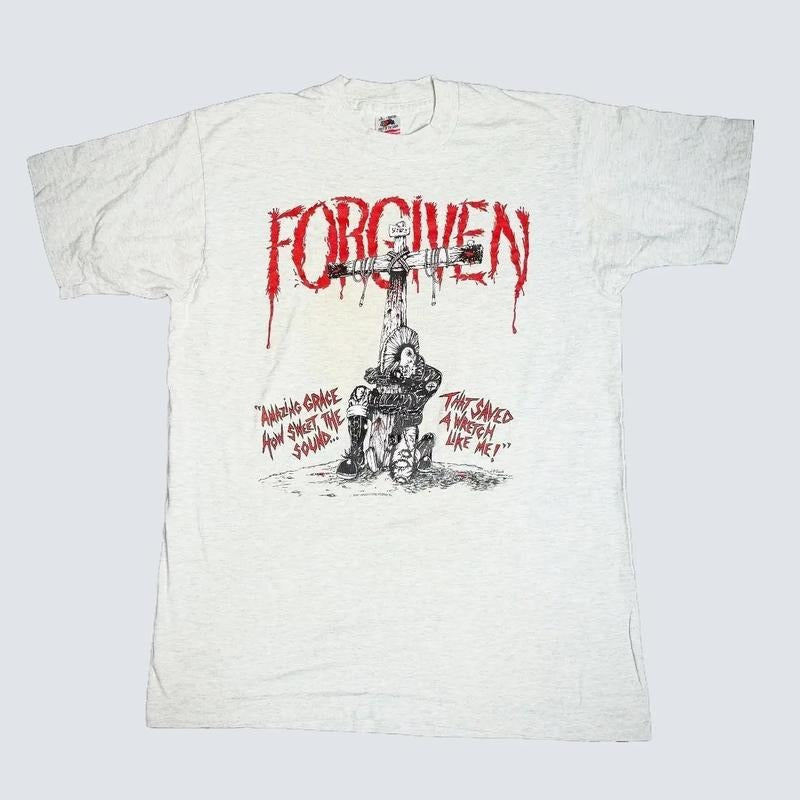 Amazing Grace how sweet the sound that saved a wretch like me Shirt - Unisex Cotton T-Shirt with Graphic Print, Short Sleeve, Suitable for Men and Casual Wear Top Womenswear Graphic Streetwear T-shirt