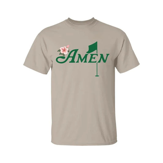 Amen Golf Shirt, Tournament Shirt, Masters Golf Tee, Graphic Tee Gifts for Men, For Women
