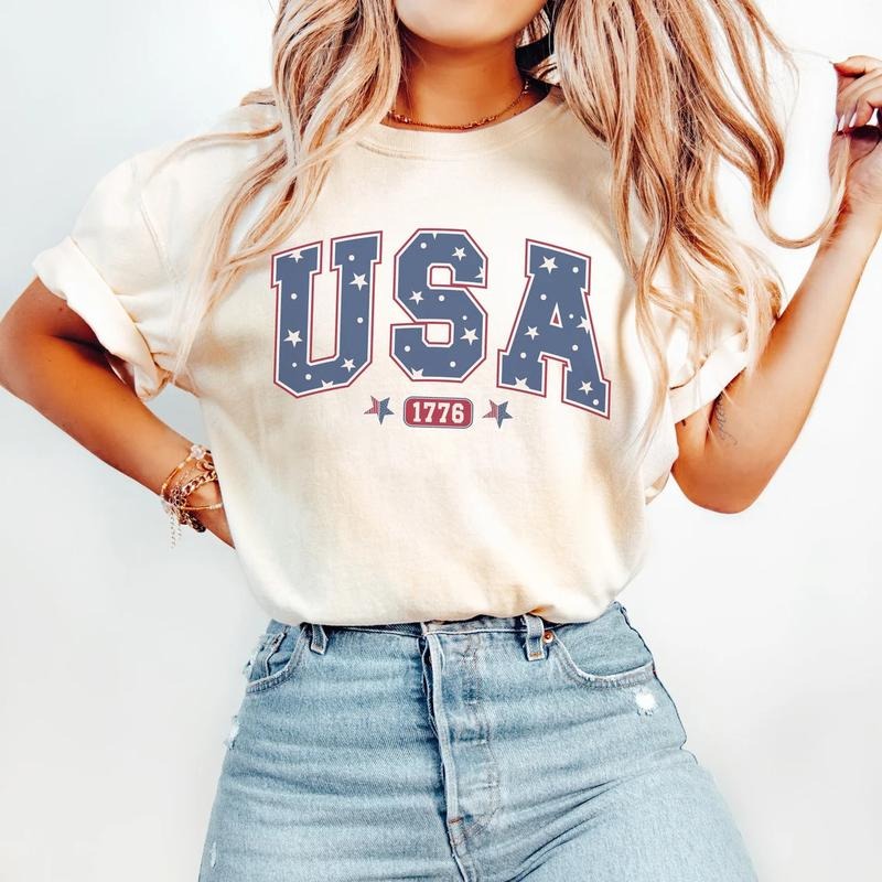 America Shirt, Fourth of July Shirt, 4th of July Tee, Patriotic Shirt, America Est Shirt, Red White and Blue, USA Top...