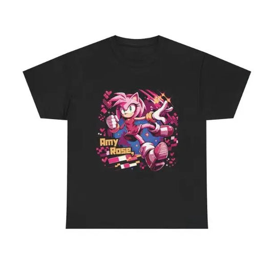 Amy Rose T-Shirt, Unisex Vintage Graphic Tees Gothic Grunge Y2k Emo Scene Amity Affliction Style Clothes Men Women Streetwear
