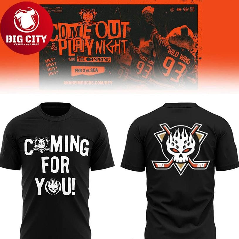 Anaheim Ducks x The Offpring 2026 Supercharged Worlwide Tour Two Sided Shirt
