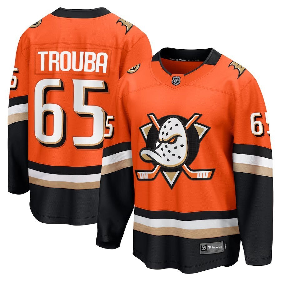 Anaheim Ducks #65 Jacob Trouba Home Breakaway Player Jersey - Orange
