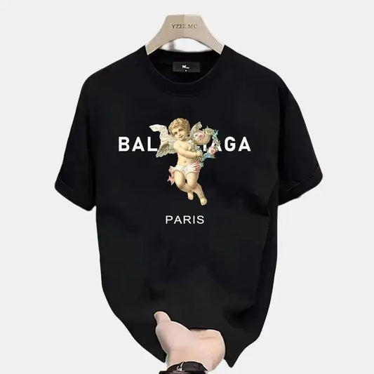 Angle T-Shirt,Cool Mom Shirt, Gift for Him and Her, Trendy Shirt, Luxury Shirt, Gifts for Fan, Graphic Shirt, Vintage Luxury Shirt, Unisex Shirt for Men and Women, Streetwear, Y2K Shirt Shortsleeve Gamis Casual