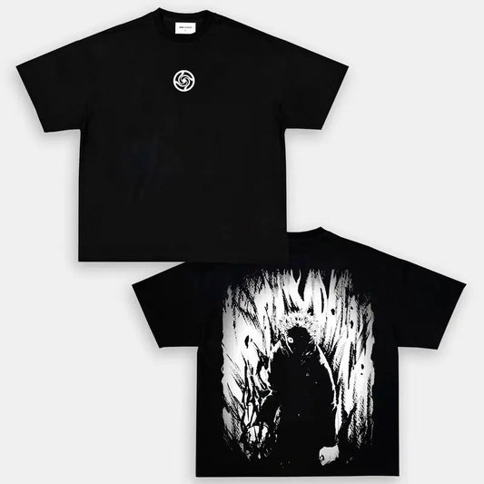 Anime Retro Heavy Yuji Itadori Jujutsu Kaisen Anime Double Printed Vintage Oversized Tee Unisex Oversize Anime Manga Heavyweight Cotton T-shirt, Gift For Anime Fan, Anime Lover T-shirt Hoodies & Sweatshirts