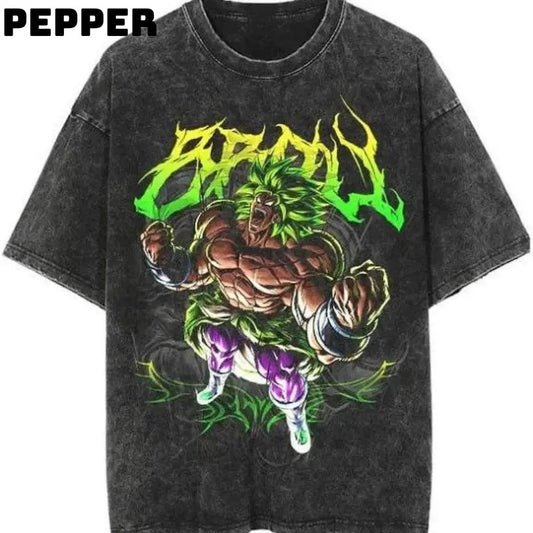 Anime T-Shirt, Workout T-Shirt, Gym T-Shirt, Pump Cover, Gift for Him, Fitness Gift, Weightlifting T-Shirt, Manga Vintage Crewneck Menswear Top