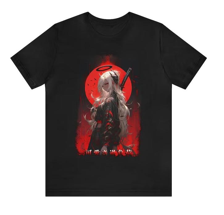 Anime Tee Anime tshirt waifu t-shirt Anime art tee anime t-shirt anime art tshirt manga tee manga tshirt manga art shirt anime shirt