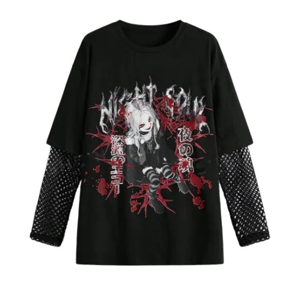 Anime Women of the Dark Gothic Forest ( T-shirt only ) - Cotton Unisex, Crew Neck, Size S- 3XL,Gift For Women Top...