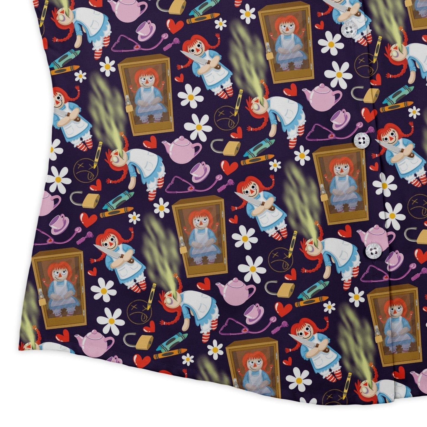 Annabelle Doll Curvy Button Up Shirt