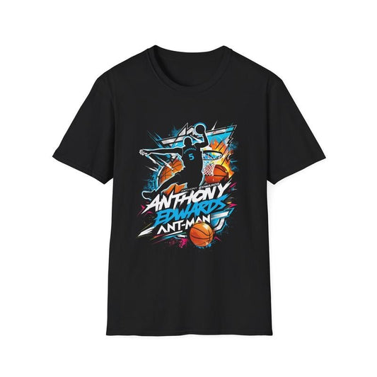 Ant.hony Edw.ards Basketball Unisex Softstyle T-Shirt, Minnesota Fan, Gift For Fan Hoodie, Sweatshirt | InkThreadWorks.com