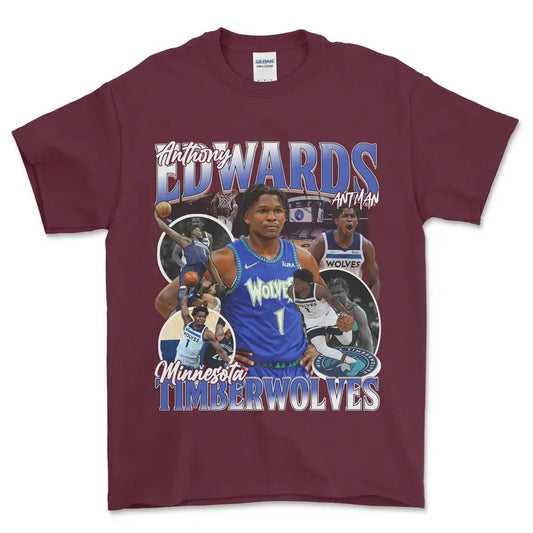 Anthony Edwards Ant Man T-Shirt, graphic vintage sports tees for men