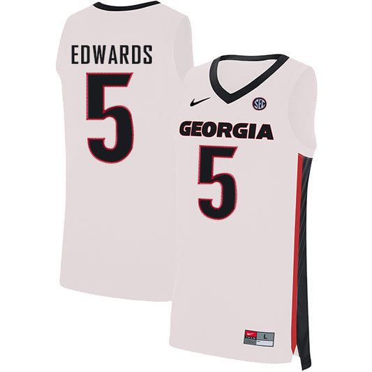 Anthony Edwards 5 V Collar White