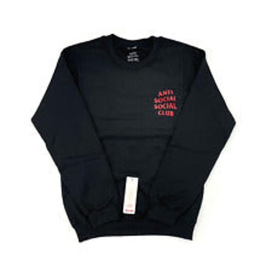 Anti Social Social Club Black Red Crewneck (ASSW321) Men's Size XS-M T-Shirts, Hoodie, Sweatshirt | InkThreadWorks.com
