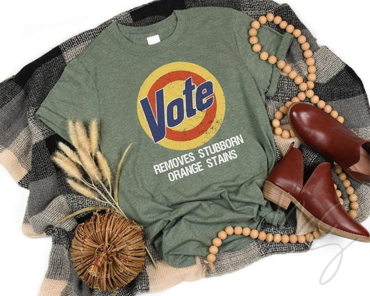Anti Trump Shirt, Vote Shirt, Vote Removes Shirt, Joe Biden President,Vote Removes Stubborn Orange Stains,Anti Trump...