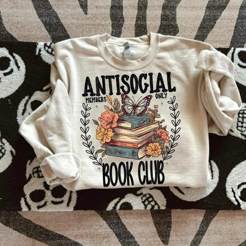 Antisocial Book Club DTF Transfers - THIS IS NOT A SHIRT Hoodie, Sweatshirt | InkThreadWorks.com