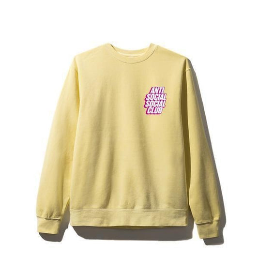 Antisocial Social Club Blocked Yellow Crewneck ASSW423 Men's Size M-XL T-Shirts, Hoodie, Sweatshirt | InkThreadWorks.com