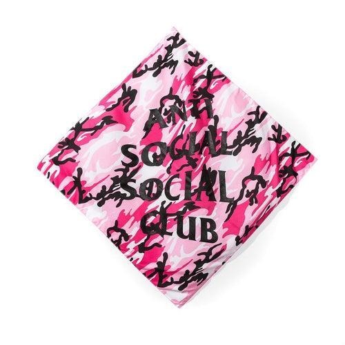 Antisocial Social Club Pink Camo Bandana (ASSJ004) One Size T-Shirts, Hoodie, Sweatshirt | InkThreadWorks.com