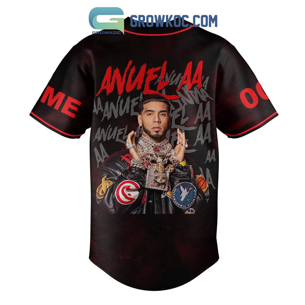 Anuel AA Legends Never Die Personalized Baseball Jersey