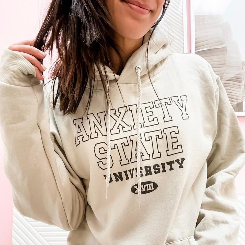 Anxiety State University Graphic Hoodie