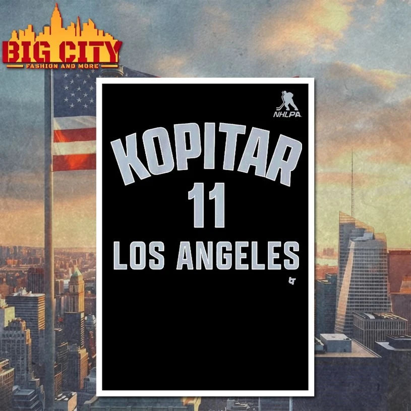 Anze Kopitar Los Angeles Name &amp; Number t-shirt