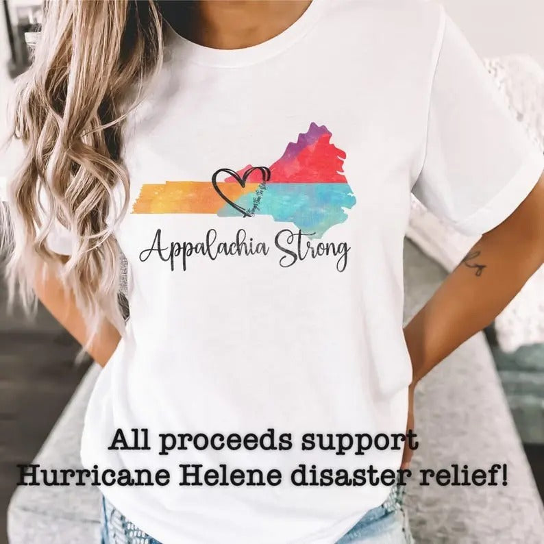 Appalachia Strong - Hurricane Helene Disaster Relief T Shirt Hoodie, Sweatshirt | InkThreadWorks.com