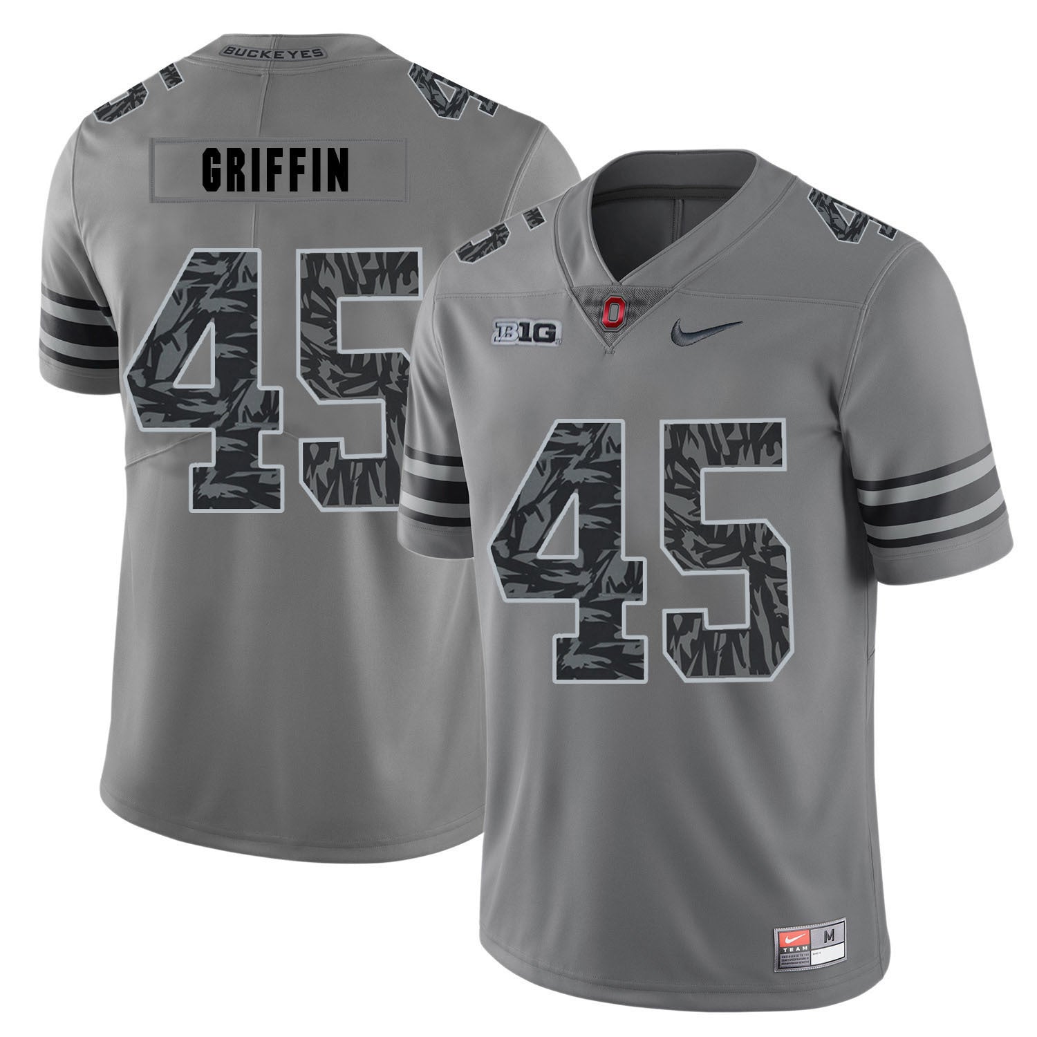 Archie Griffin 45 Pattern Dark Gray