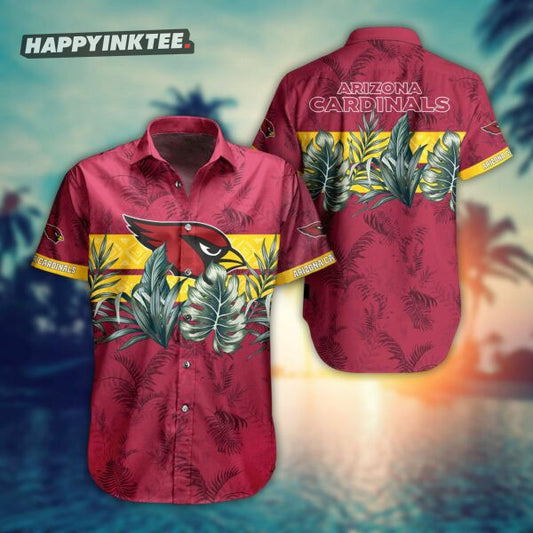 Arizona Cardinals Floral Hawaiian Shirt