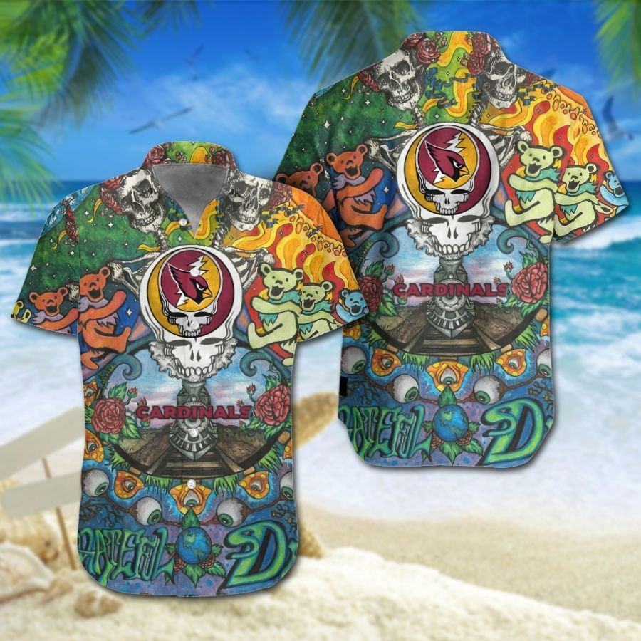 Grateful Dead Arizona Cardinals Hawaiian Shirt 504090