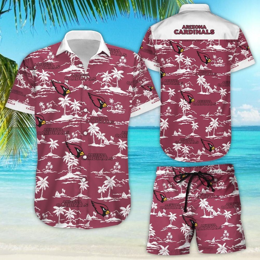 Arizona Cardinals Hawaiian Shirt Island Paradise Design 343419