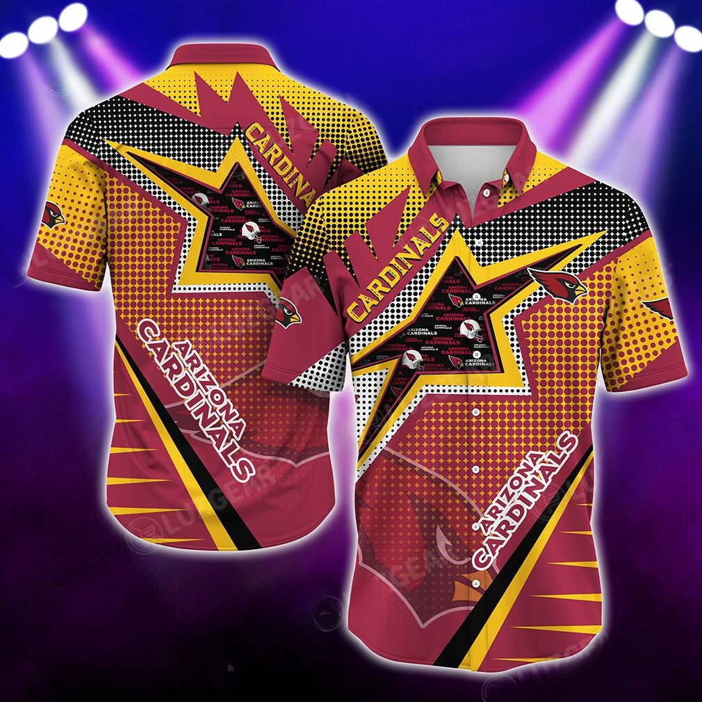 Arizona Cardinals Retro Starburst Hawaiian Shirt 264624